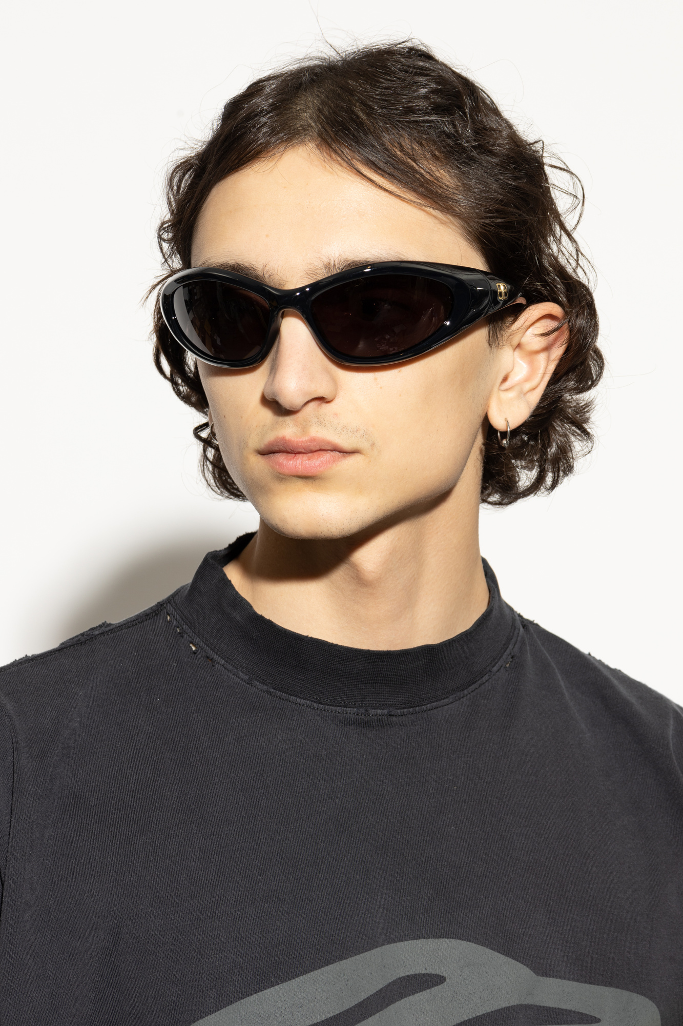 サングラス BALENCIAGA SUN GLASS (812610T0007 1000) Speed Sunglasses in Black | Balenciaga US